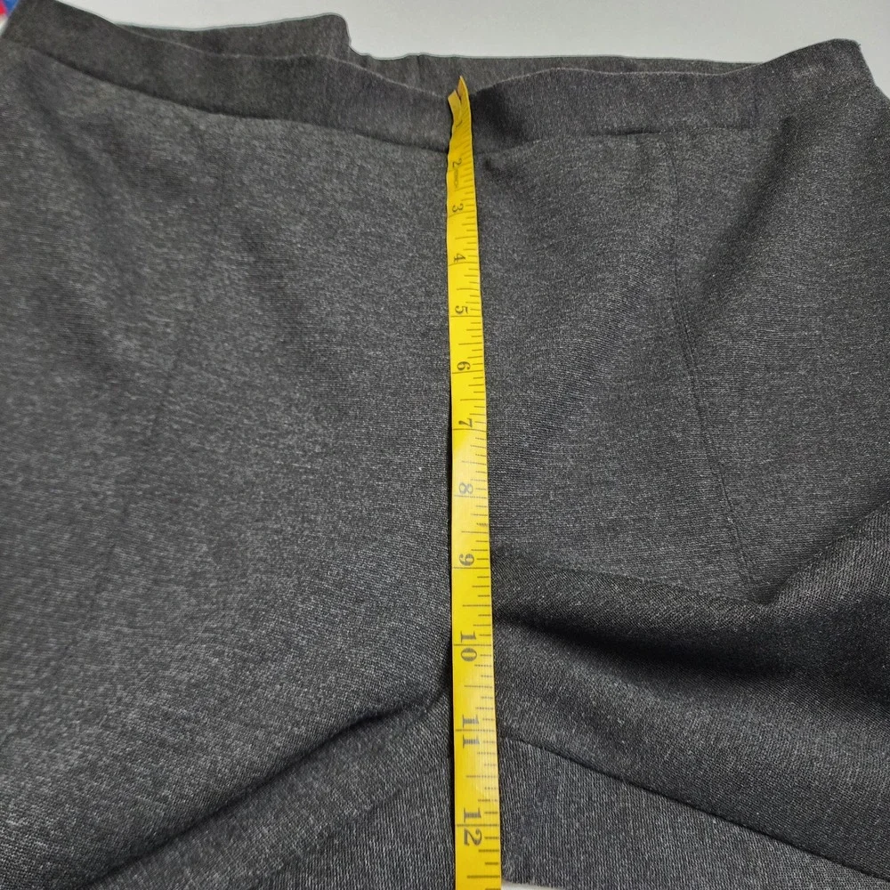 Chicos So Slimming Womens Charcoal Gray Ponte‎ Leggings Size XL Tummy Control